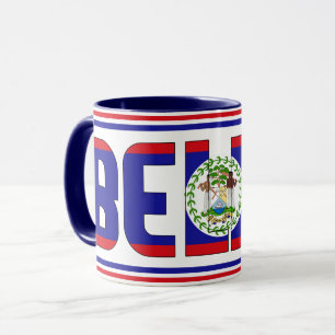 Mug Drapeau national de Belize Café patriotique