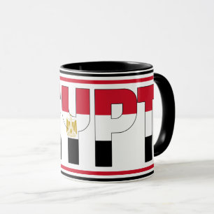 Mug Drapeau national d'Égypte Café patriotique