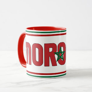 Mug Drapeau national du Maroc Café patriotique