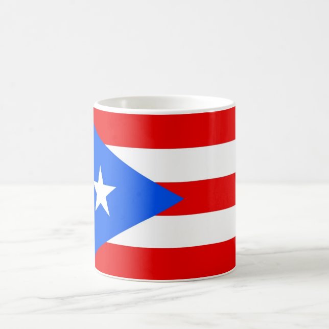Mug Drapeau national du monde de Porto Rico (Centre)