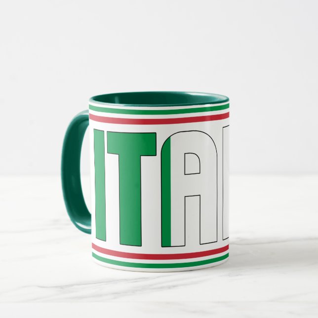 Mug Drapeau national Italie Café patriotique (Devant gauche)