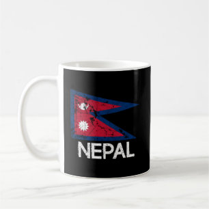 Mug Drapeau Népalais Fabriqué Au Népal