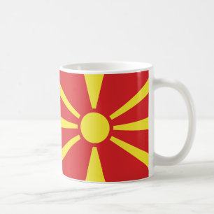Mug Drapeau nord de la Macédoine Musique en céramique