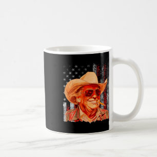 Mug Drapeau occidental Trump Cowboy Américain Vintage