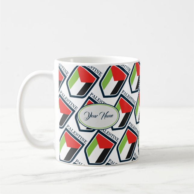 Mug Drapeau palestinien et palestinien Customisé (Gauche)