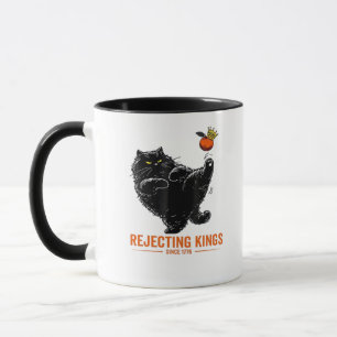 Mug Drapeau patriotique américain Rejetant les rois de