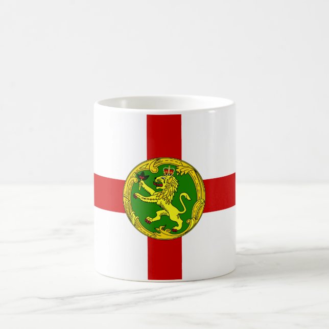 Mug Drapeau patriotique d'Aurigny (Centre)