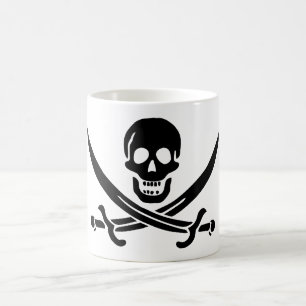 Mug Drapeau pirate crâne épées croisées