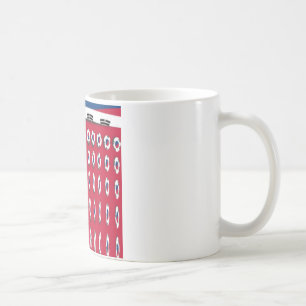 Mug Drapeau PolkaDot de Corée du Sud