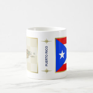 Mug Drapeau Porto Rico + Mappage