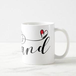 Mug Drapeau Sealand dans le coeur, Principauté de Seal