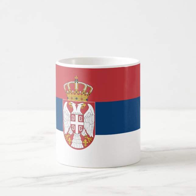 Mug Drapeau (serbe) de la Serbie (Centre)