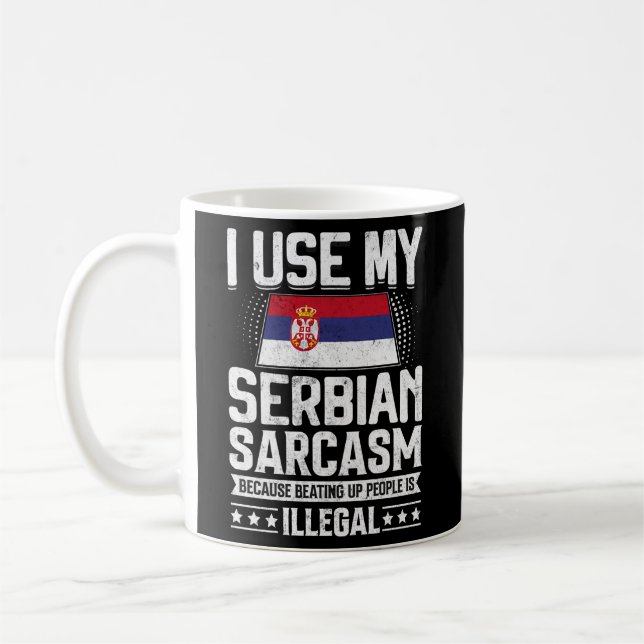 Mug Drapeau Serbe Pour Les Serbes (Gauche)