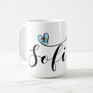 Mug Drapeau Sofia, Je Coeur Sofia, Bulgarie