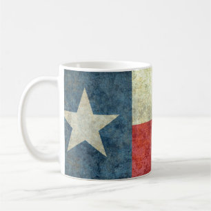 Mug Drapeau solitaire vintage d'état d'étoile du Tex