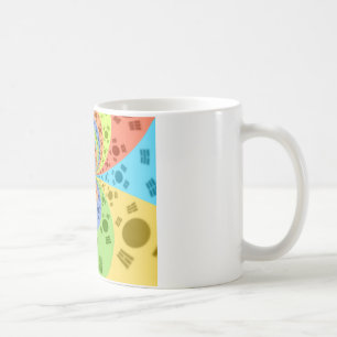 Mug Drapeau sud-coréen Inspiré Art Abstrait Impression