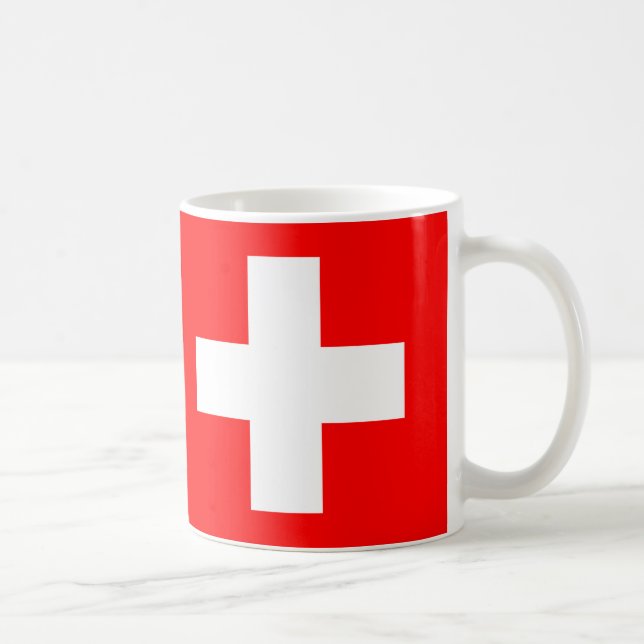 Mug Drapeau Suisse en céramique Musique (Droite)