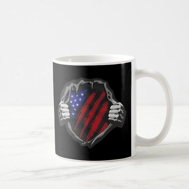 Mug Drapeau superhero USA (Droite)