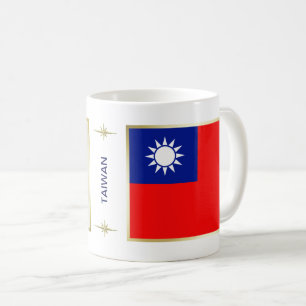 Mug Drapeau Taïwan + Musique de carte