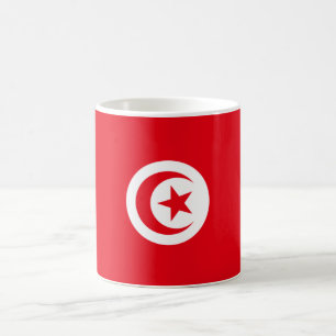 Mug Drapeau tunisien (Tunisie) (Croissant islamique)