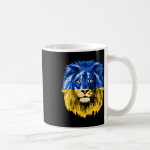 Mug Drapeau Ukraine Visage de lion ukrainien Nationa u
