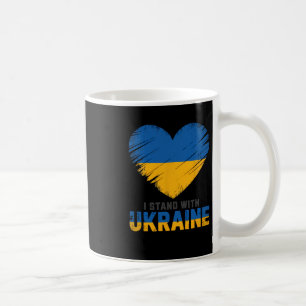 Mug Drapeau ukrainien - Je suis avec le drapeau de l'U