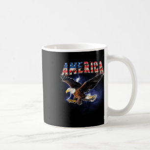 Mug Drapeau Usa Amérique Fonte Aigle Flashes Pour Homm