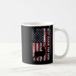 Mug Drapeau Usa Meilleur Buckin' Pap Jamais Deer Chass