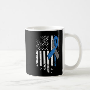 Mug Drapeau Usa Sensibilisation au diabète de type 1 S