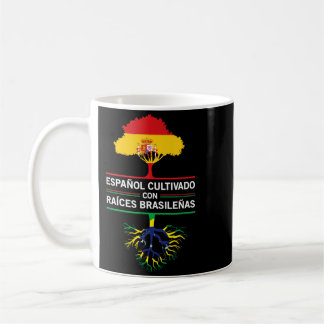 Mug Drapeaux Espagne Brésil Cadeau Patrimoine Expat Fa