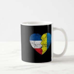 Mug Drapeaux français ukrainiens Cœur France Ukraine R