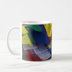 Mug Drapeaux tibétains de prière chez Boudhanath Stupa