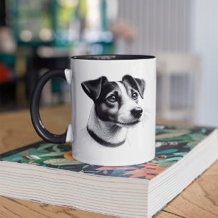 Mug Drawing of Jack Russell Terrier