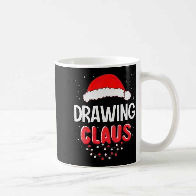 Mug Drawing Santa Claus Christmas Matching Costume  (Droite)