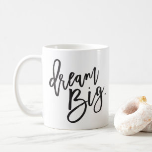 Mug DREAM BIG noir minimum script vie positive