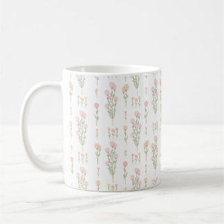Mug Dream Dance Oser Fleur sauvage Pom Poms sur blanc
