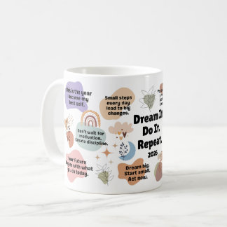 Mug Dream It. Do It. Repeat. 2026 Motivation Quotes