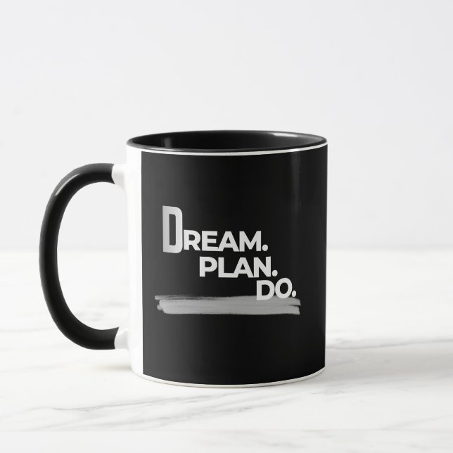 Mug Dream Plan Do Execution Mindset (Gauche)