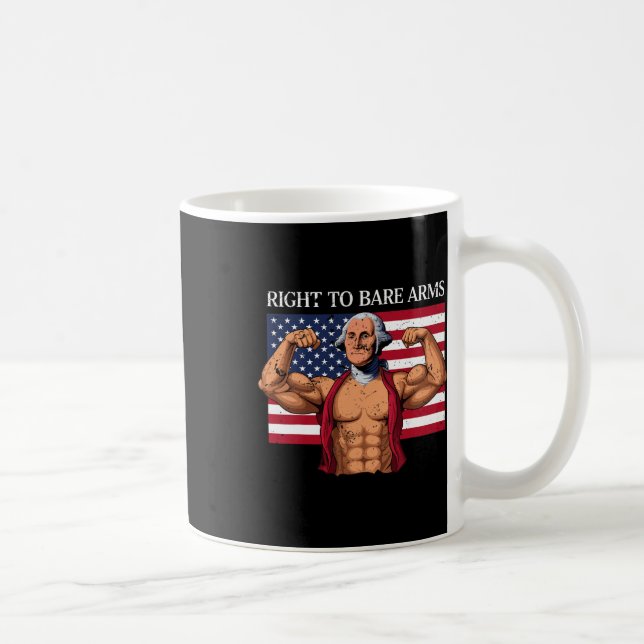 Mug Droit À L'Arme Nue George Washington Bodybuilder G (Droite)