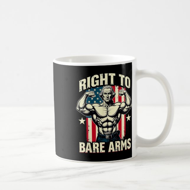 Mug Droit À L'Arme Nue George Washington Bodybuilder G (Droite)