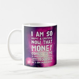 Mug Droit d'attraction Manifestation de l'argent Citat