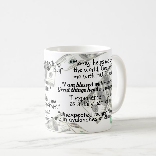 Mug Droit d'attraction Mantra Citation positive (Devant droit)