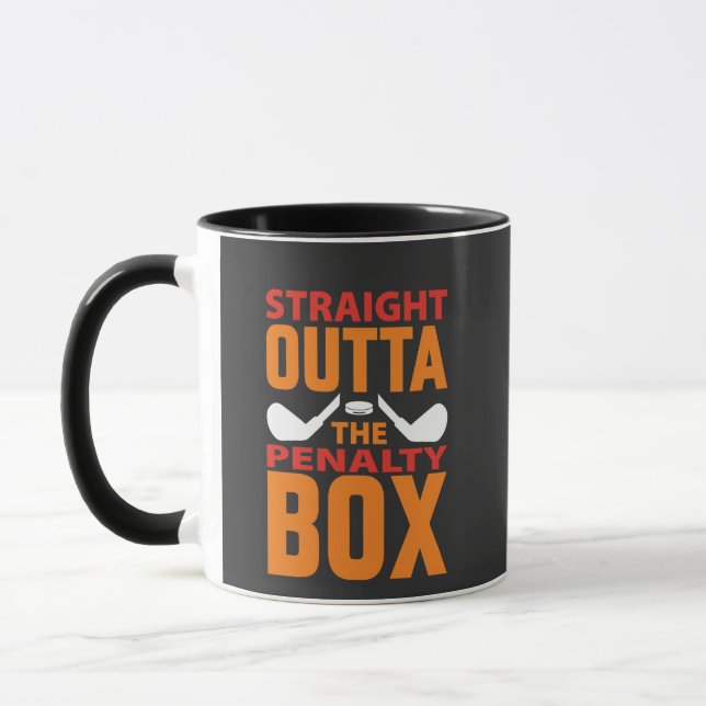 Mug Droit devant la boîte de pénalité Hockey (Gauche)