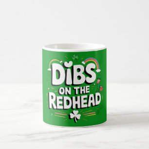 Mug Droit sur la rousse drôle de la Saint-Patrick