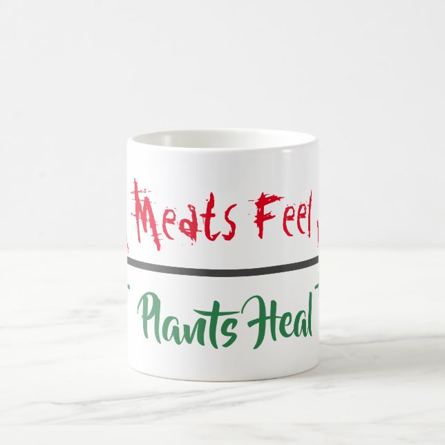 Mug Droits des animaux "Les viandes se sentent guérir  (Centre)