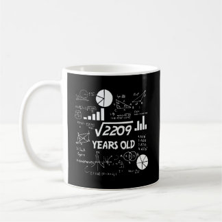 Mug Drôle 47 Anniversaire Cadeau Math Carré Racine Hom