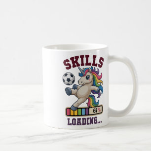 Mug Drôle 67 Compétences Chargement Football Licorne G