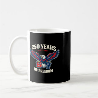 Mug Drôle 67 Six Sept Aigle 4 Juillet Mème Drapeau Usa