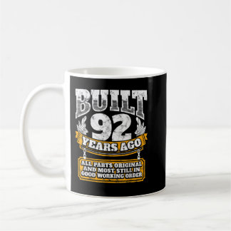 Mug Drôle 92e anniversaire B-Day cadeau dire âge 92 an