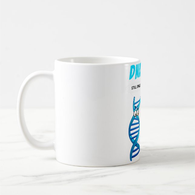 Mug Drôle ADN ARN Design Hommes Femmes Biologie Généti (Gauche)